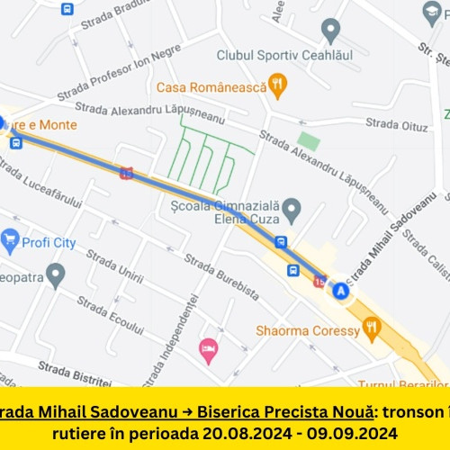 Circulația rutieră va fi restricționată pe Bulevardul Decebal pentru lucrări de modernizare