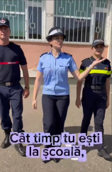 Mesajul oamenilor în uniformă din Neamț pentru începutul anului școlar