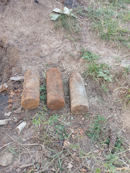 Muniţie descoperită cu detectorul de metale