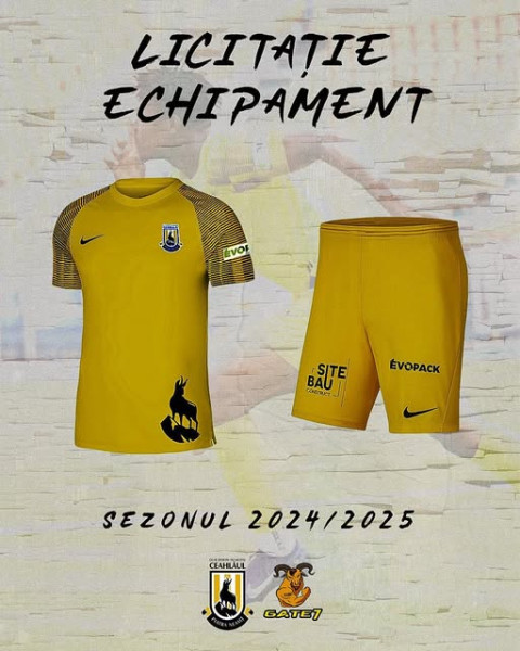 GATE 7 organizează licitație pentru echipamentul original galben al CSM Ceahlăul