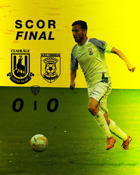 Ceahlăul ia un egal important cu Chindia, scor 0-0, acasă