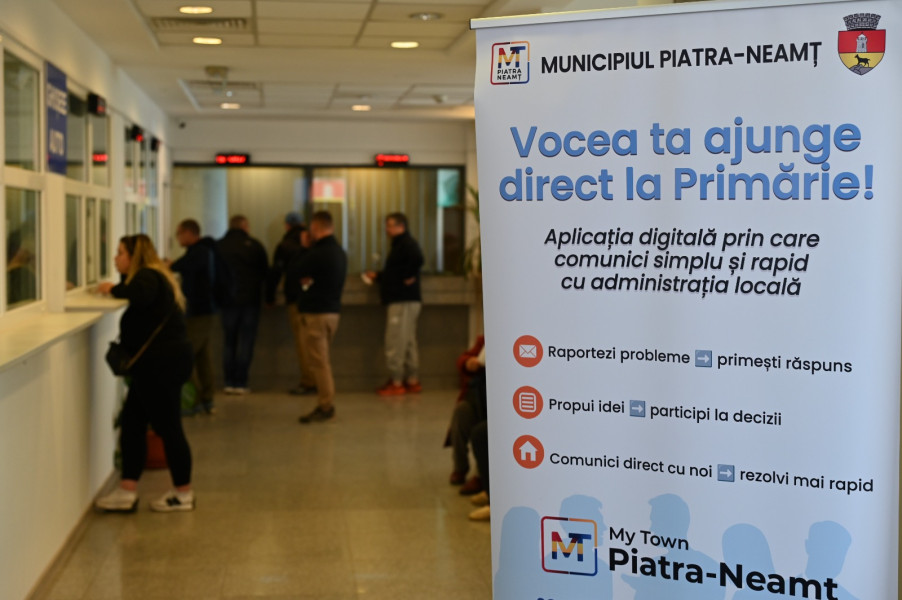 Piatra-Neamț lansează platforma digitală My Town pentru comunicarea cu cetățenii