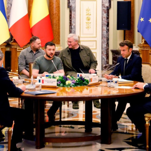 Liderii europeni și Zelenski cer ca linia frontului să fie bază pentru negocierile de pace