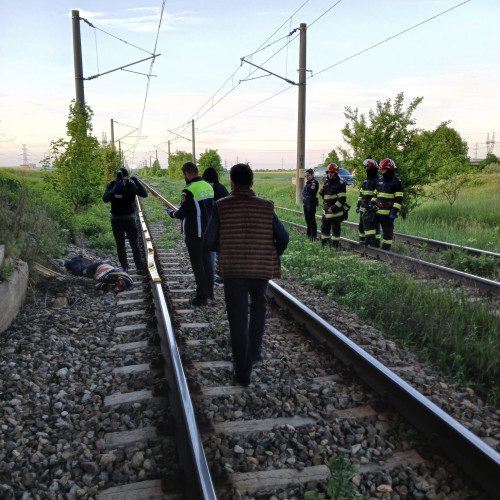 Accident tragic la Săbăoani: Un bărbat a fost lovit mortal de un tren