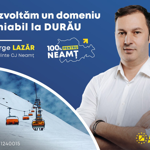 George Lazăr, candidatul PNL pentru prezidențiale, propune un parteneriat public-privat pentru dezvoltarea zonei de schi din Durău.