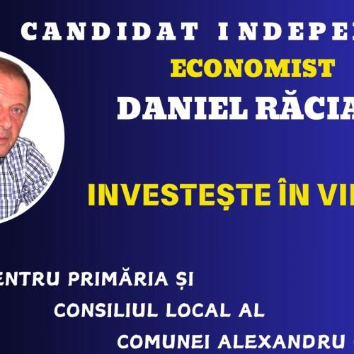 Un economist în slujba comunității în care trăiește !