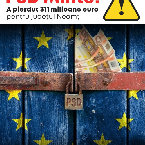 DUB articles

"Un proiect crucial de 311 milioane euro a fost pierdut din incompetența PSD Neamț!